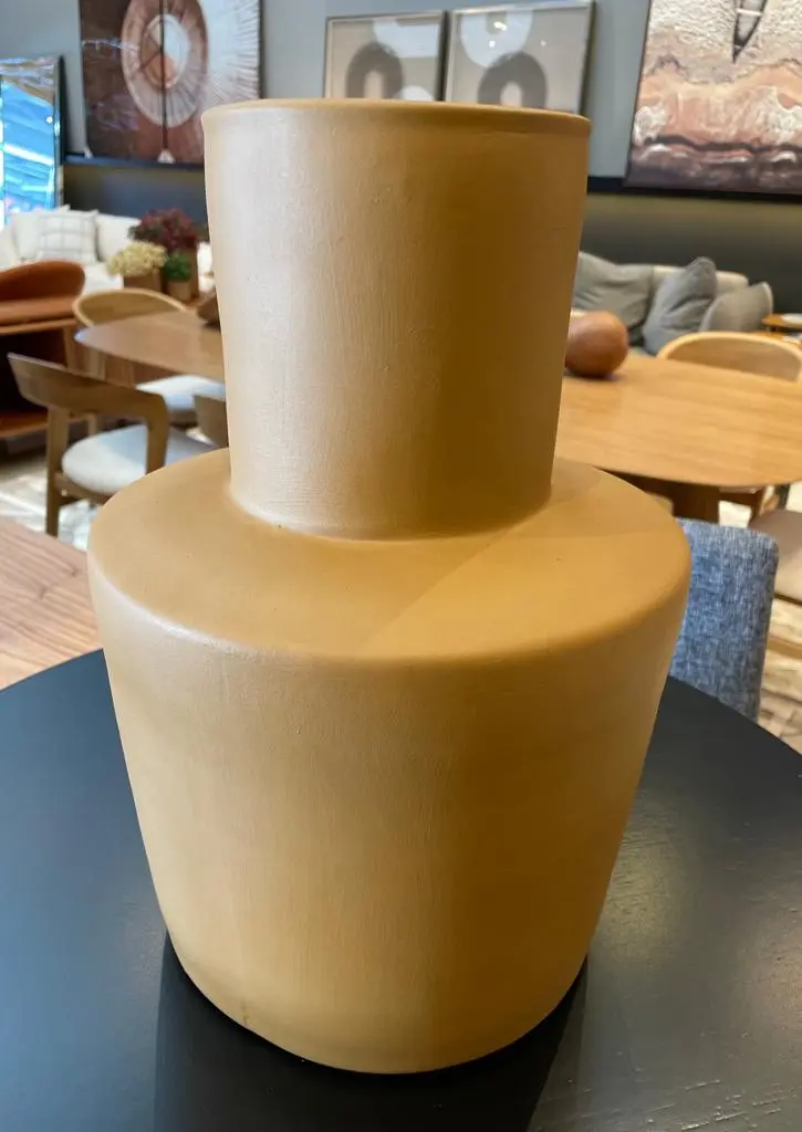 Vaso Cera. Laranja Tijolo
