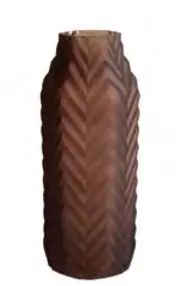 Vaso de Vidro Marrom