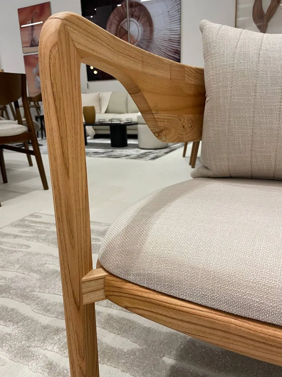 Poltrona Yatta Base Cinamomo Natural Tec 712 71x72x68 - Imagem 2