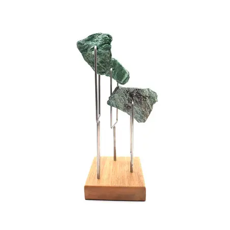 Escultura Pedra Triplo Fucsita - Imagem 2