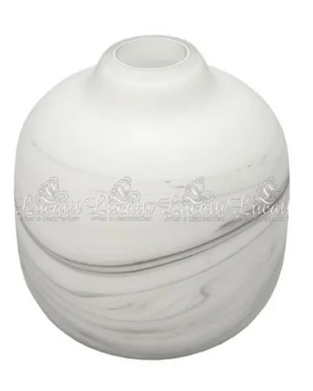 Vaso Decor em Vidro Branco