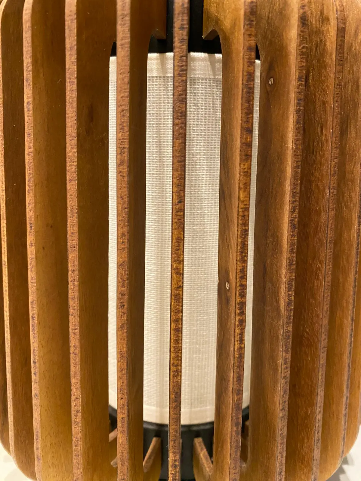Abajur Stecche Di Legno Lamina 18 20x20x23 1E27 - Imagem 4