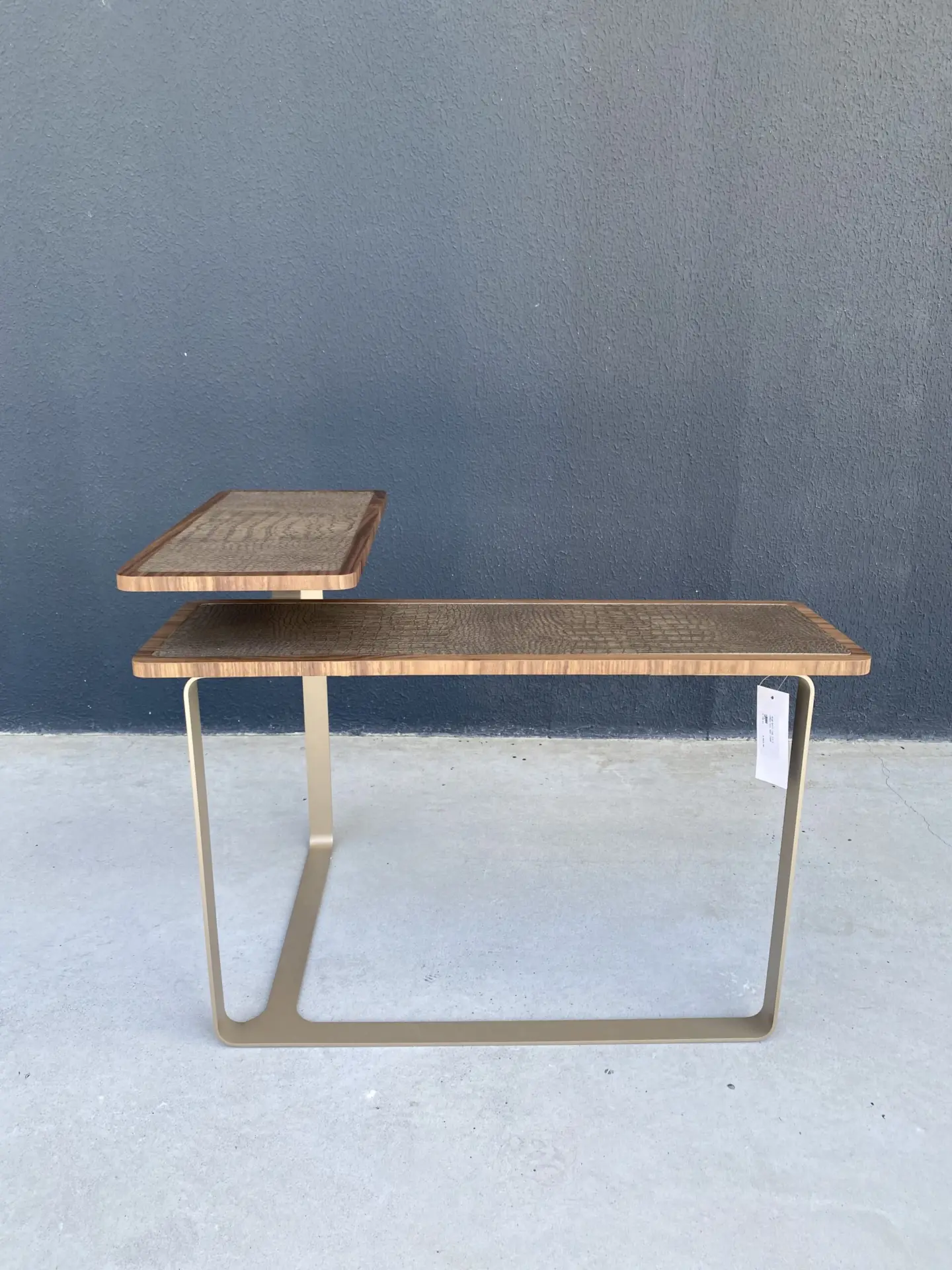 Mesa Apoio Edge Dir R Croco Fen/ Nog/ Champ - Imagem 4