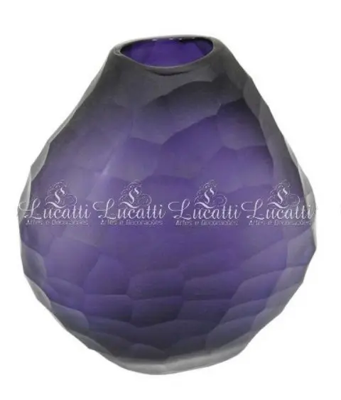 Vaso em Vidro Violeta P