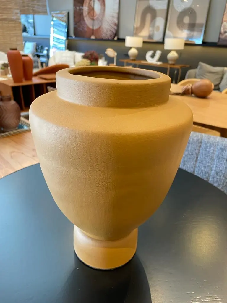 Vaso Ceram. Urna Cor Natural