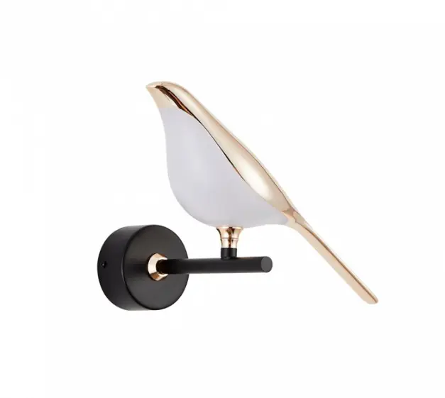 Arandela LED Vogel 10W 3000K Dourado e Preto